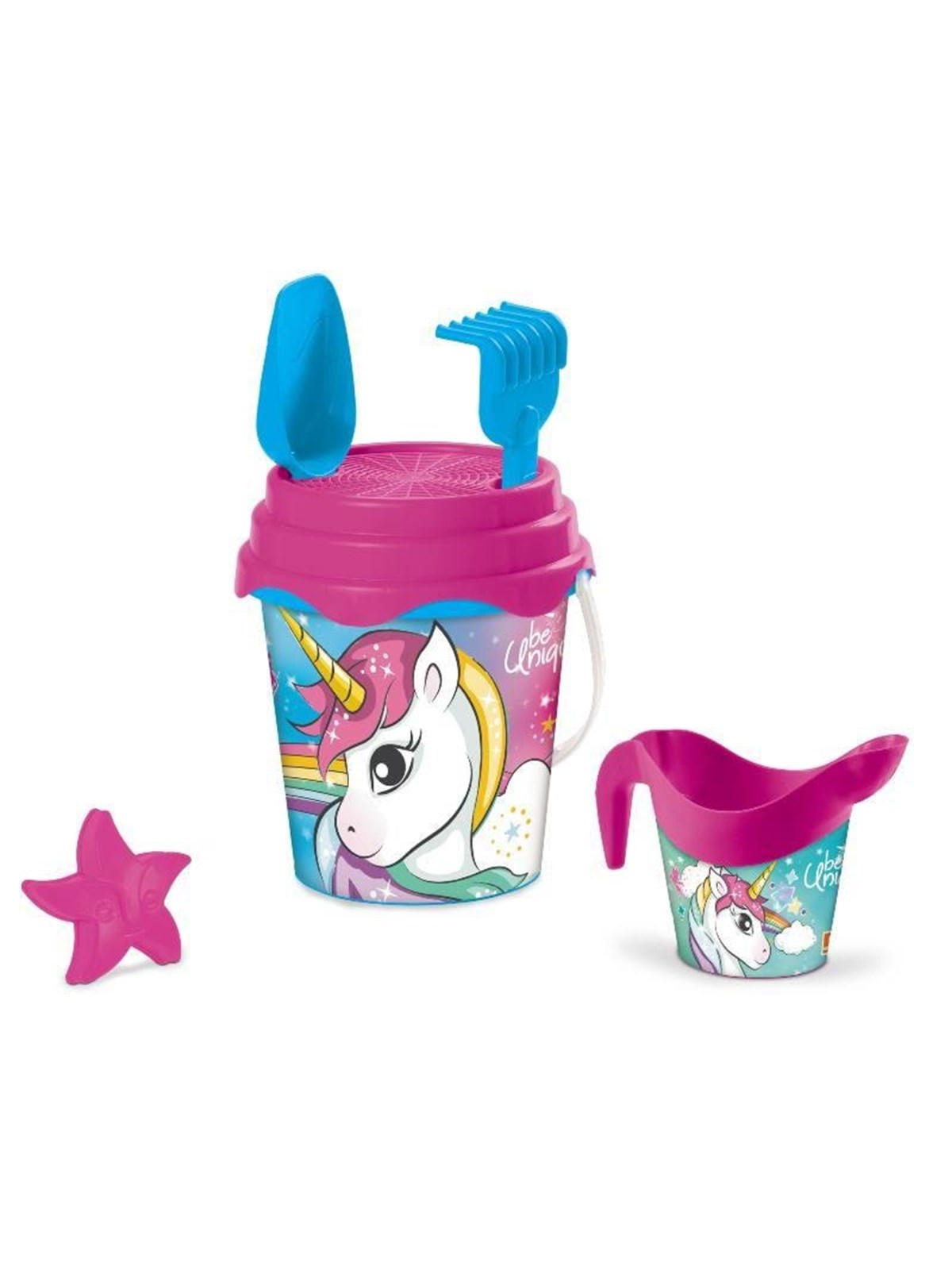 Mondo Bucket Set Unicorn 6 pieces.