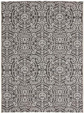 "Gabby Indoor/Outdoor Rug - Gray, 9'2"" x 12' - Ballard Designs"