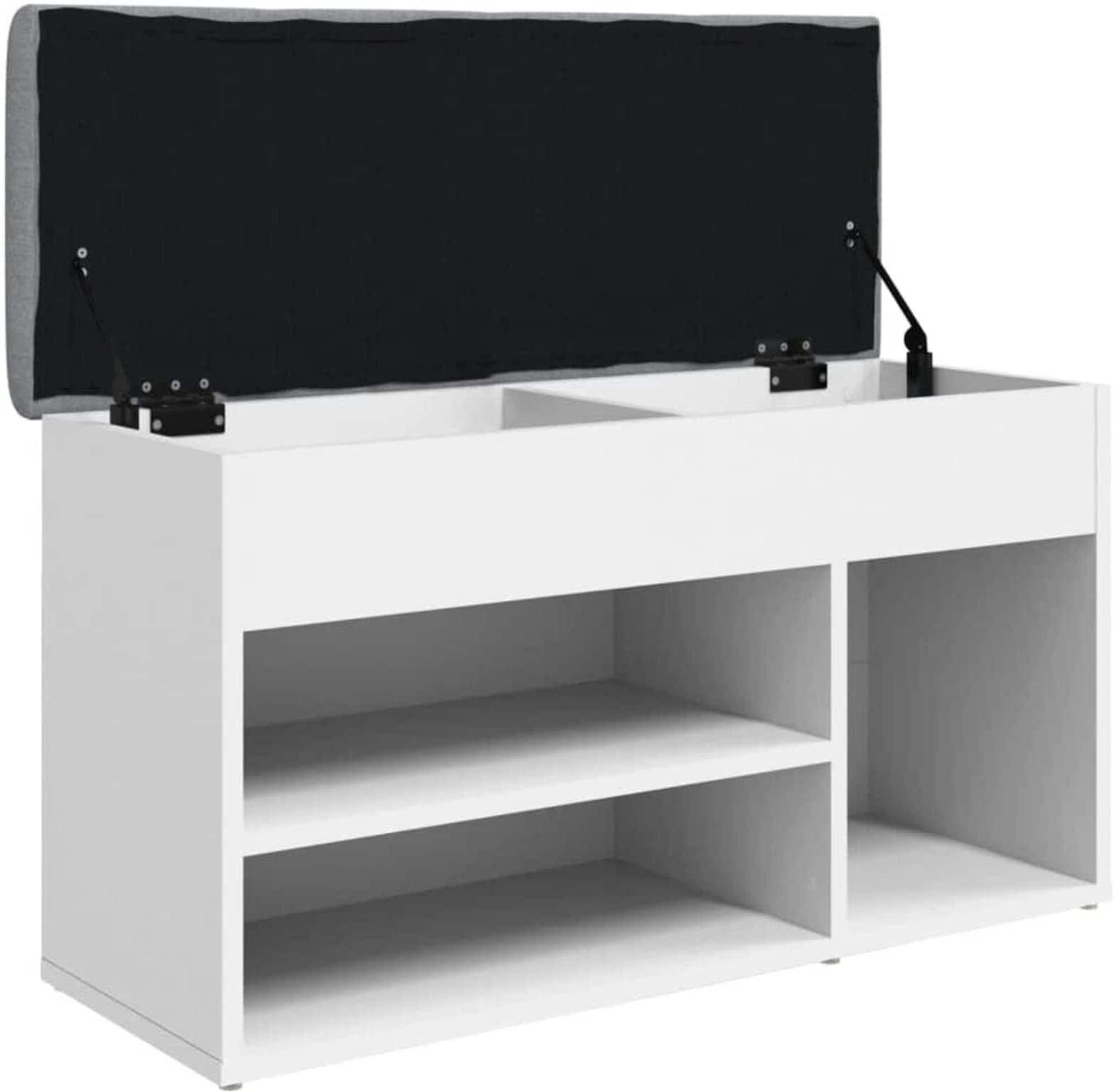 vidaXL Zapatero blanco 82x32x45,5 cm madera de ingeniería Blanco