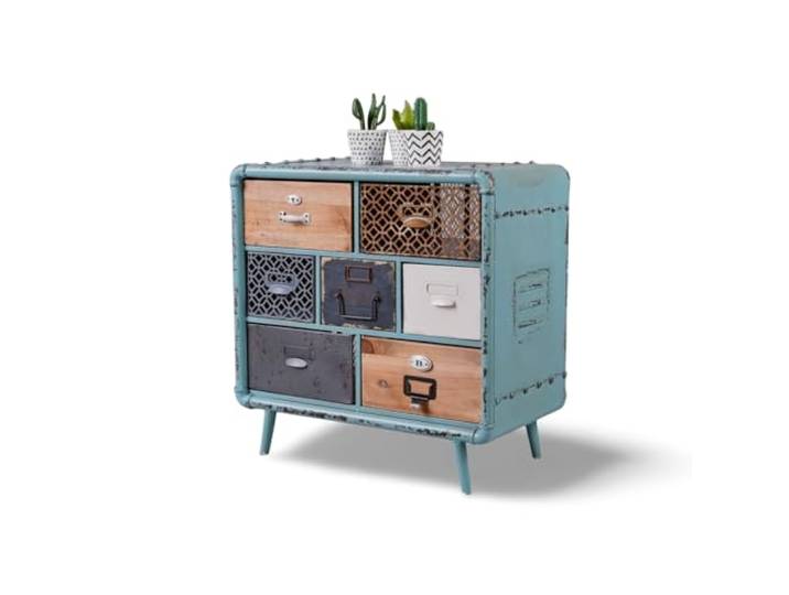 Loft Kommode Patchwork Schrank Schubladenschrank Industrie Möbel lof011 Palazzo Exklusiv
