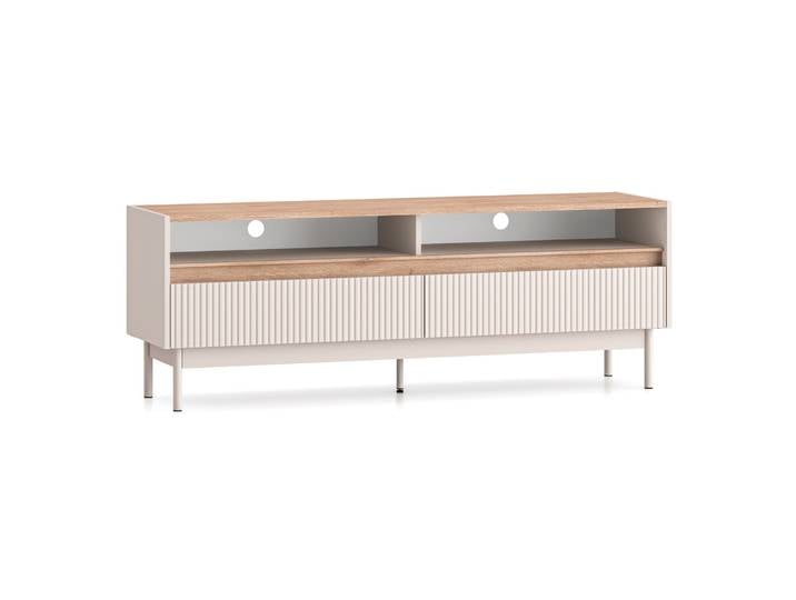 TV-Schrank Dunea mit zwei Schubladen und Fächern, 154 cm,