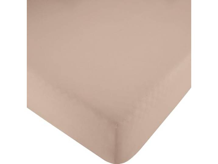 Erwin Müller Spannbettlaken, Spannbetttuch Renforcé Würzburg, Uni Taupe Größe 140x200 cm - strapazierfähig, formbeständig, mit Rundumgummi