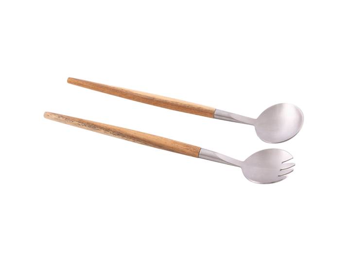 POINT-VIRGULE Salatbesteck Living braun Akazie Set