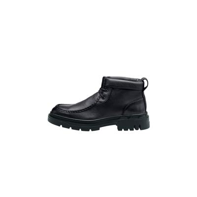 Stiefelette LLOYD "SERRA 325", Herren, Gr. 7.5, schwarz, Leder, unifarben, Basic, Schuhe Stiefelette, mit herausnehmbarem Fußbett