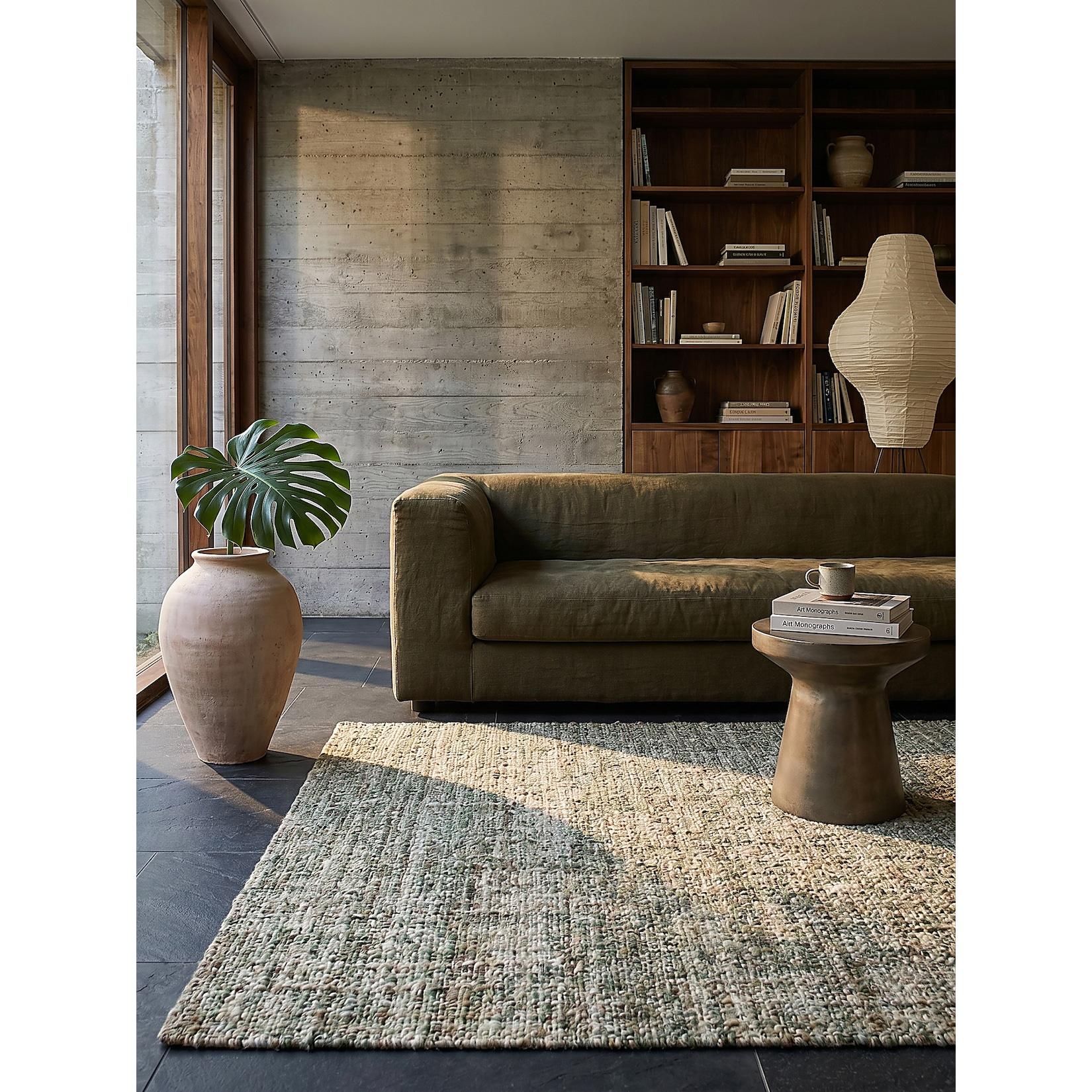 Wollteppich uni Grün 160 x 230 cm - OTLEY Kadima Design