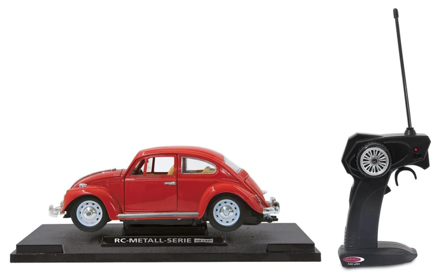 Jamara VW Kever 1:18 Radiografisch bestuurbare modelauto, rood, 27MHz