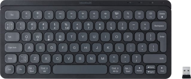 BlueBuilt Draadloos Bluetooth Toetsenbord Premium Mini QWERTY - Blauw