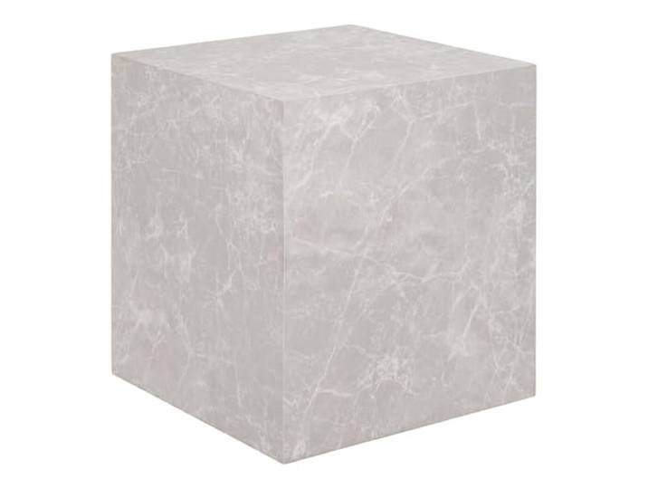 Prague Side Table - Side Table, Marble Optik, beige 40x40x45 cm