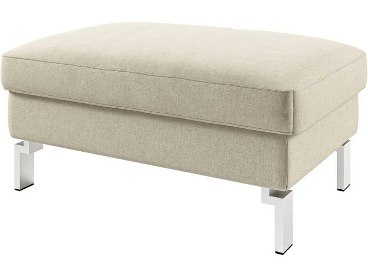Polsterhocker 3C CANDY Lecce , beige (natur), B:90cm H:45cm, Hocker, Polsterhocker, Passend zur Serie Lecce