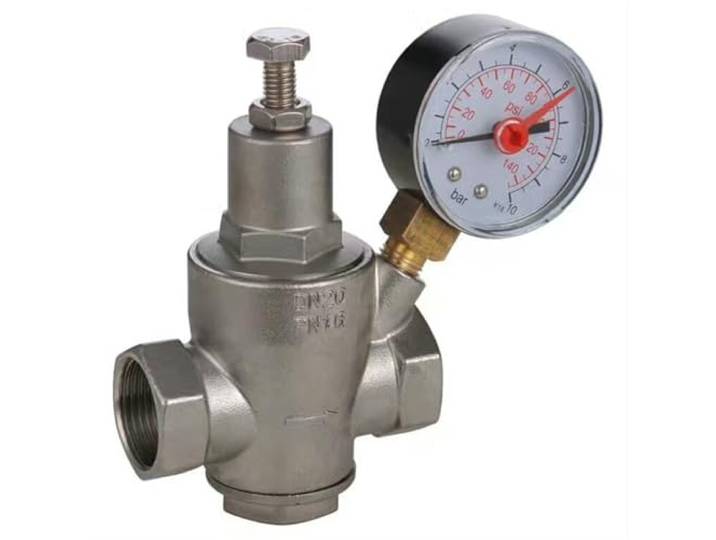 EKalgretrA Druckminderer Wasser Edelstahl-Wasserdruckminderer Innengewinde Warmwasserbereiter-Regelventil Druckregelventil DN15-DN50(DN25)