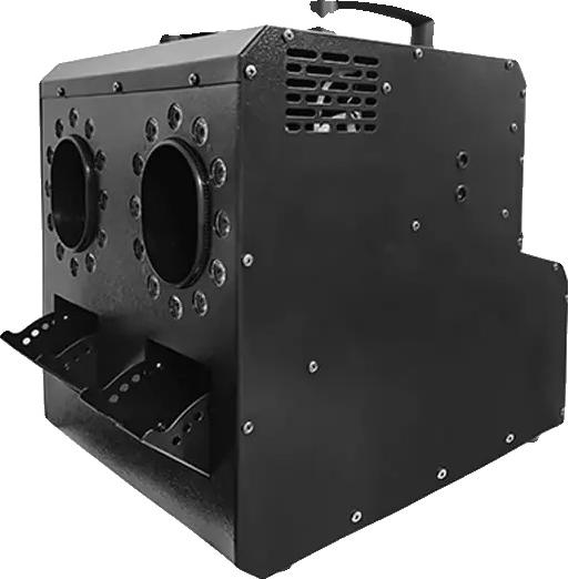 Rauchblasenmaschine, Doppelöffnungen Hochzeitsblasen-Spray, DMX für Bühnen-Spezialeffekte, 1500W Zwei Löcher, EU-Stecker