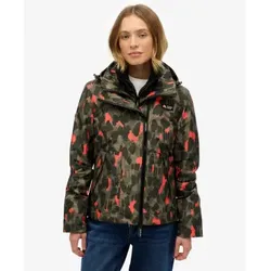 Superdry für Damen. W5011850A Windbreaker Jacke grün (L), Lässig, Camouflage, Polyester