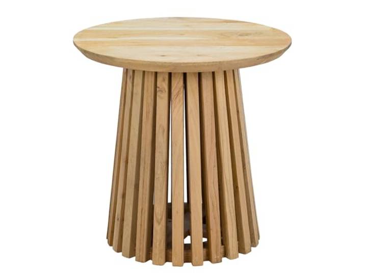 home24 Beistelltisch Massivholz Braun 50 x 50 x 50 cm