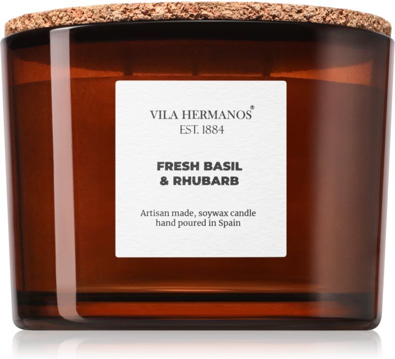 Vila Hermanos Apothecary Fresh Basil & Rhubarb bougie parfumée 350 g