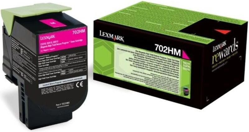 Lexmark 70C2HM0 (702HM) - Magenta - Toner - Hohe Kapazität