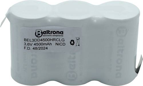 Beltrona BEL3DD4500HRCLG Spezial-Akku NiCd 3.6V 4500 mAh 1St.