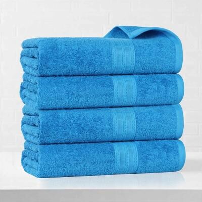 Eco-Friendly Sustainable Cotton Bath Towel by Superior (Set of 4)