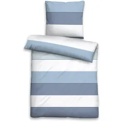 Bettwäsche SATIN taubenblau (BL 135x200 cm) - BL 135x200 cm
