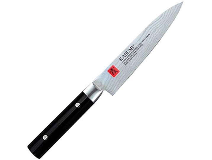 Kasumi 82015 Japanisches Damastmesser Universal 15 cm Küchenmesser, Ideal zum Schneiden, Zerkleinern oder Hacken, Mittelgroße Teile, Fleisch oder Gemüse