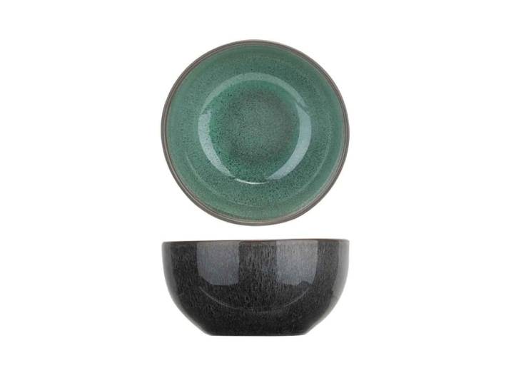 Lot de 12 Coupelles en Porcelaine, Vert, D9 Cm