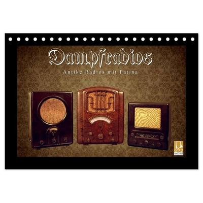 Dampfradios - Antike Radios mit Patina (Tischkalender 2027 DIN A5 quer), CALVENDO Monatskalender