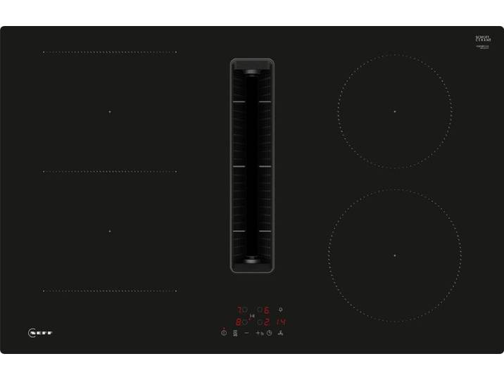 Neff N 50, Induktionskochfeld mit Dunstabzug, 80 cm, Rahmenlos aufliegend, V58NBS1L0