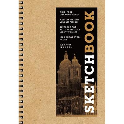 Sketchbook 5.5 X 8 Kraft Spiral Hardcover Mixed Media Sketchbook for Drawing, Gebundene Ausgabe von Union Square & Co, Carlton Publishing,