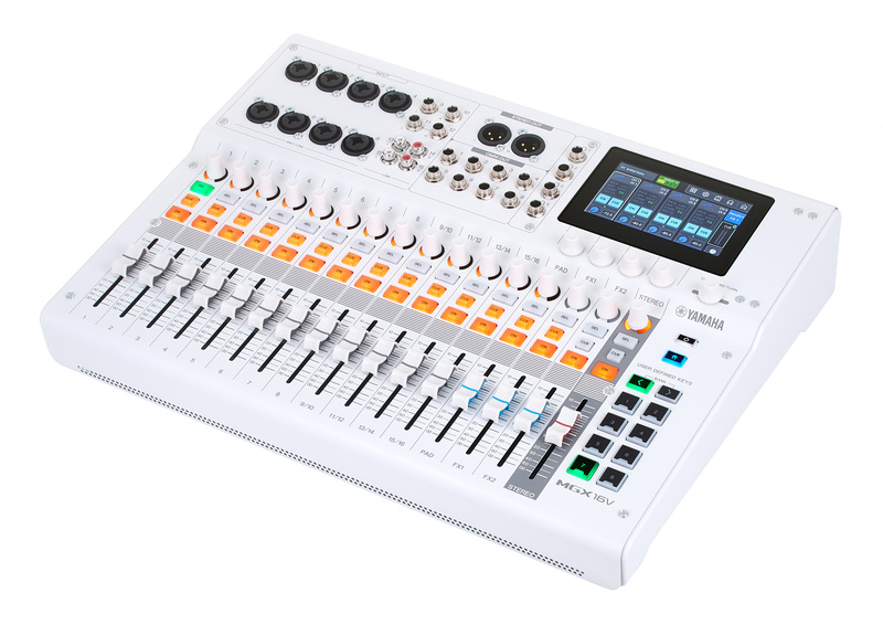 Yamaha MGX16V WH Case Bundle bianco