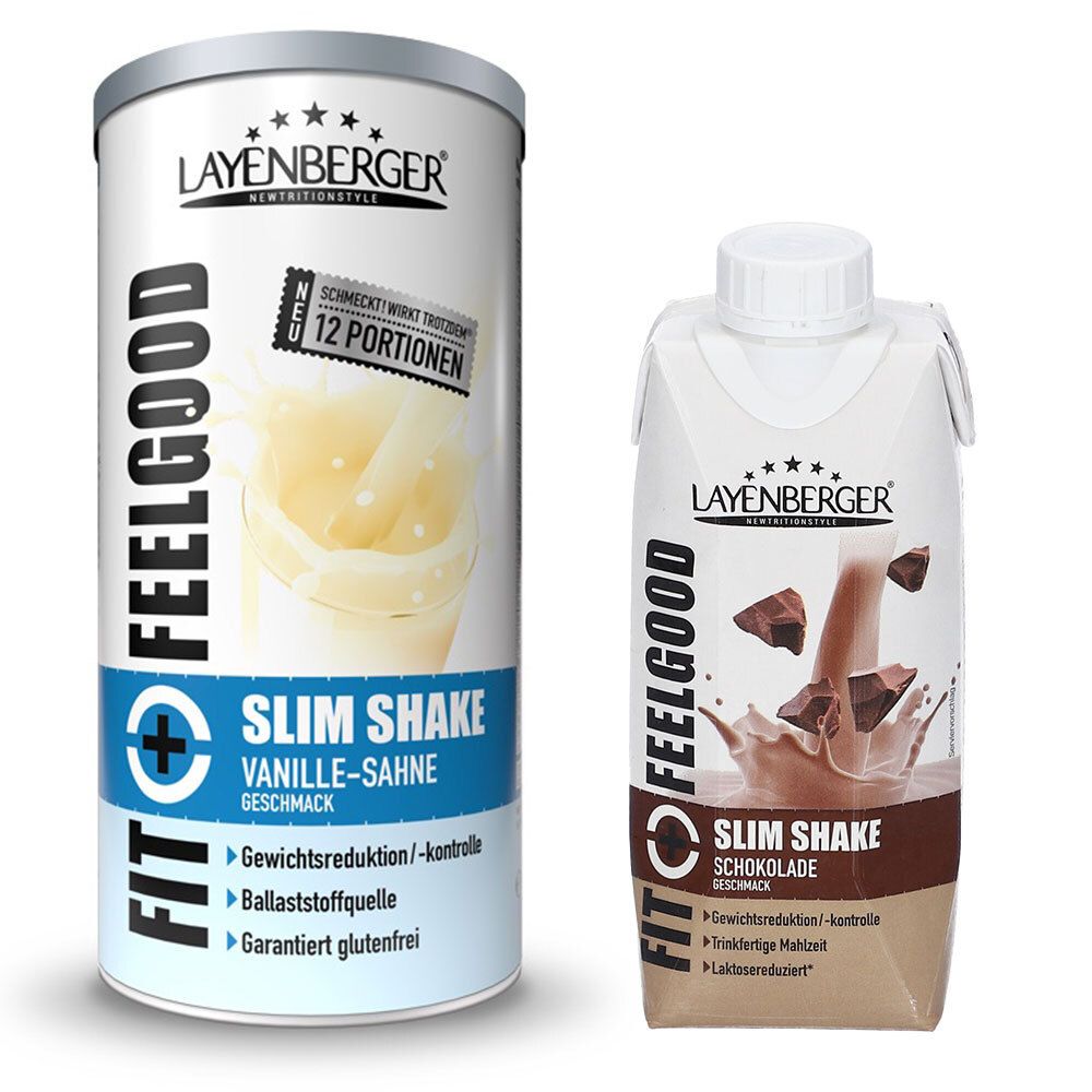 Layenberger Fit+Feelgood Slim Shake Vanille-Sahne & Schokolade 1 St Set