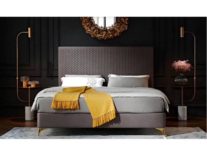 Xlmoebel Polsterbett Luxus Polsterbett aus Leder in elegantem Design für erholsame Nächte (Bett), Hergestellt in Europa