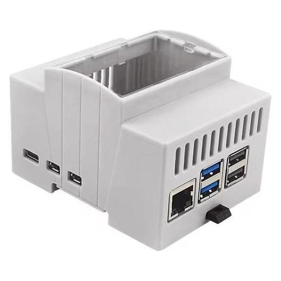 Raspberry Pi Din Rail Case for 5 (LT-RPI5C08)