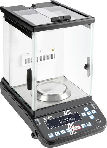 Kern ABP 300-4AM Analysewaage Wägebereich (max.) 320g Ablesbarkeit 0.0001g über Steckernetzteil Schwarz, Silber