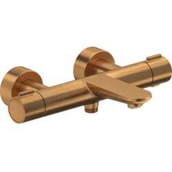 Duravit Wave Wannenarmatur WA5220000004 Aufputz, Ab- und Umstellventil, Bronze gebürstet