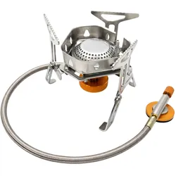 Fit4Blackout Gaskocher Mit Piezozündung Für Trekking Picknick Outdoor Survival Transportable 3500W
