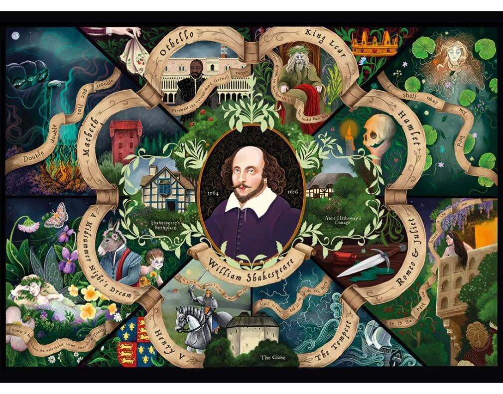 Gibsons Puzzel Shakespeare, 1000 stukjes