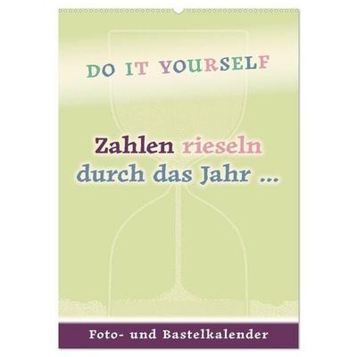 Zahlen rieseln durch das Jahr... (Wandkalender 2027 DIN A2 hoch), CALVENDO Monatskalender