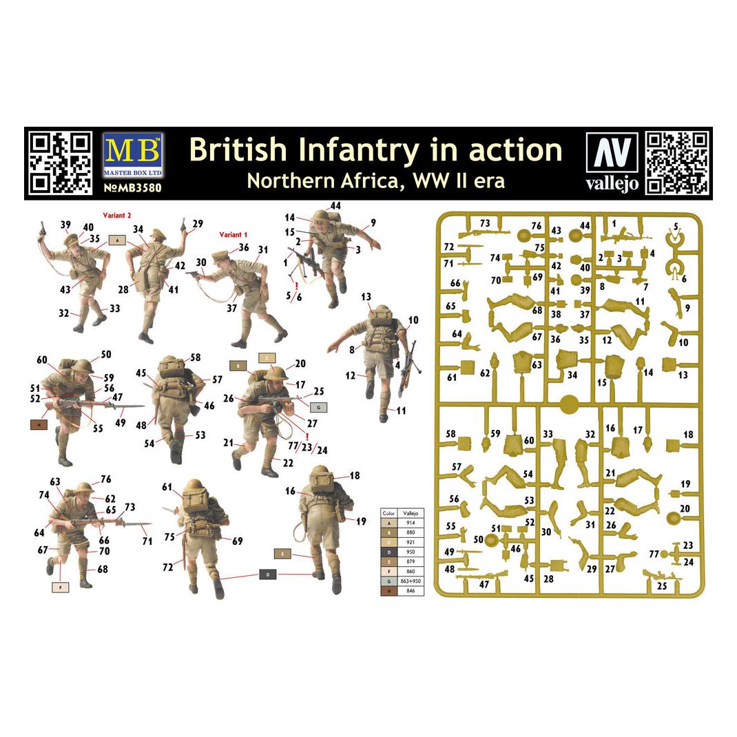 Master Box British Infantry North Africa Desert (MB3580)