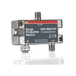 ABB OVRTV/EURO Überspannungsableiter 6,4 V, 300 mA, 5-860 MHz, 0,3 db Antenne, EURO-TV 7TCA085400R0334