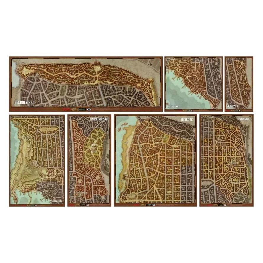Asmodée D&D 5th Ed. - Waterdeep: Neighborhood Maps (Englisch) (39161185)