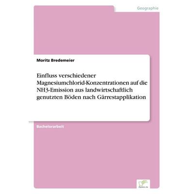 Einfluss verschiedener Magnesiumchlorid-Konzentrationen auf die NH3-Emission aus landwirtschaftlich genutzten Böden nach Gärrestapplikation,