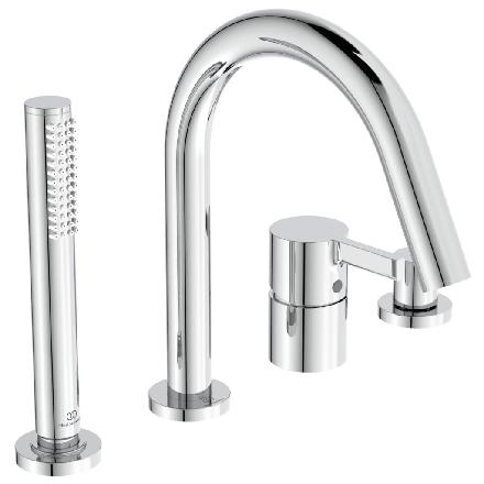 IDEAL STANDARD BC789AA 4-Loch Wannenrandarm. JOY, m.Auslauf,
