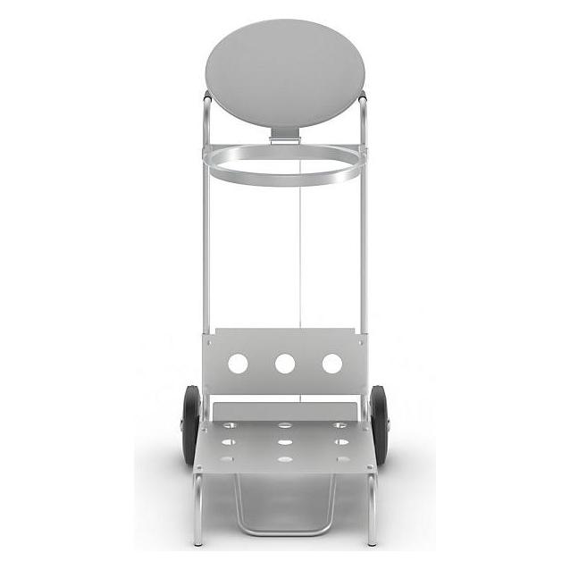 kaiserkraft Pedal-Abfallsackhalter aus Stahl, mobil (120 l) (9193027)