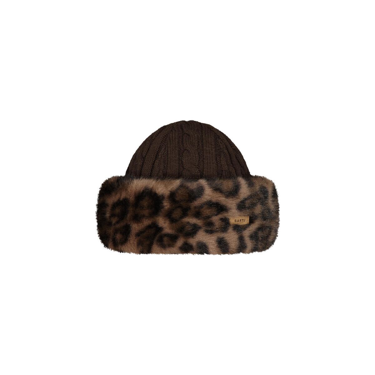 Barts Fur Cable Bandhat print brown (37) 16300373