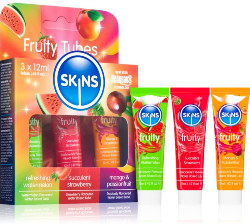 Skins Fruity Sampler Tubes kit de gels lubrifiants