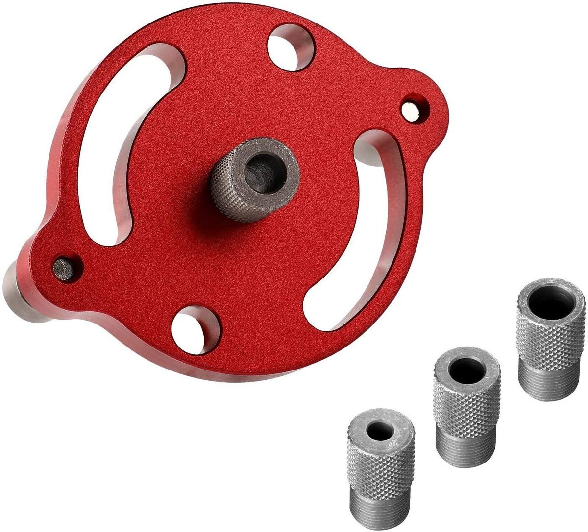 Dailygoods Innovra Deuvel Jig Aluminium Houtbewerking Tool Rood