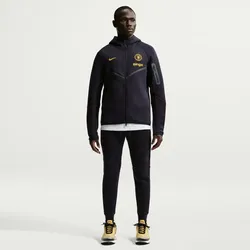 NIKE FC Chelsea London Tech Fleece Windrunner Kapuzenjacke Herren 426 - pitch blue/midwest gold XL