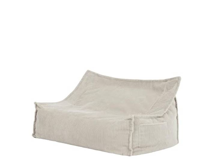 Icon Francesco Cord Sitzsack Kinder Sofa mit Füllung, Beige In Deutschland Hergestellt, Sitzsack Sofa, Weicher Cordstoff, Kinder Sessel für Kinderzimmer und Schlafzimmer