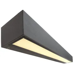 Deko-Light Wandaufbauleuchte LINEAR I SINGLE, 220-240V AC/50-60Hz, 14W, dunkelgrau D-731134