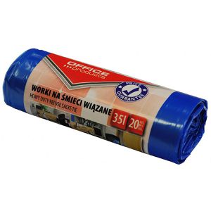 Office-Products Müllbeutel 22024319-01, 35 Liter, blau, 20 Stück