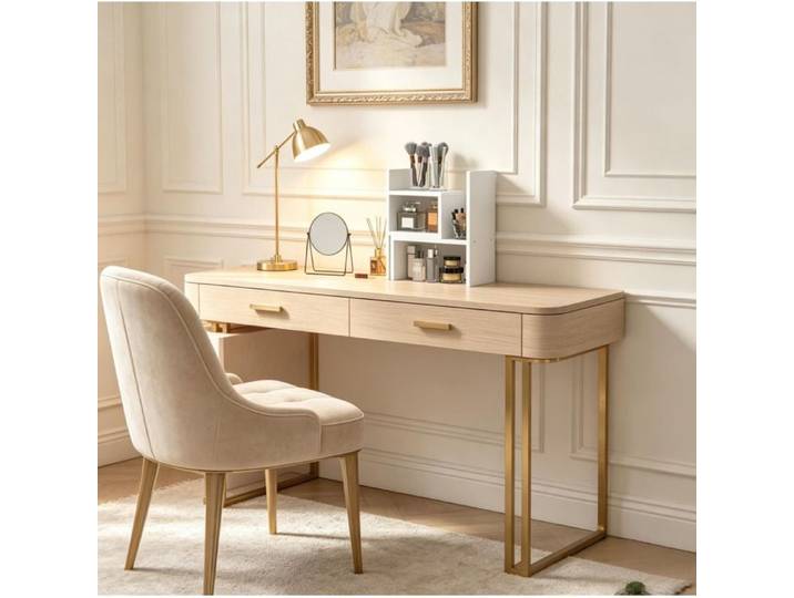 Meuble de rangement bureau modulable 2 pièces - Organisateur MDF Melamine Blanc - Montage rapide
